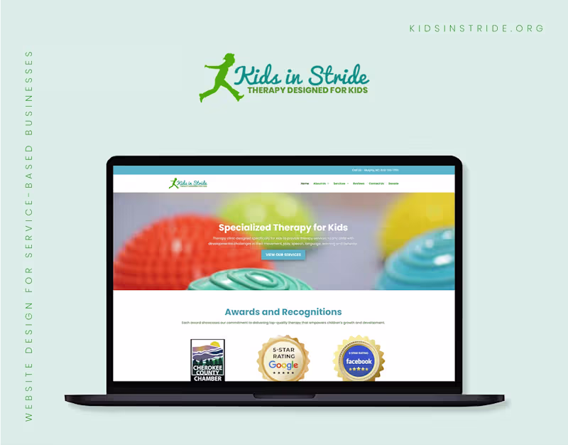Cover image for Website for Kids Therapy Clinic