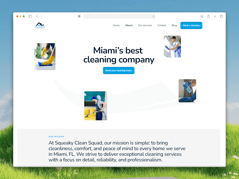 Cover image for Squeaky Clean Squad | Cleaning Website