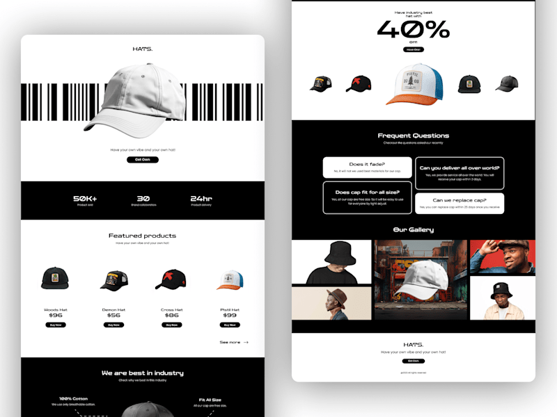 Cover image for Hats Website