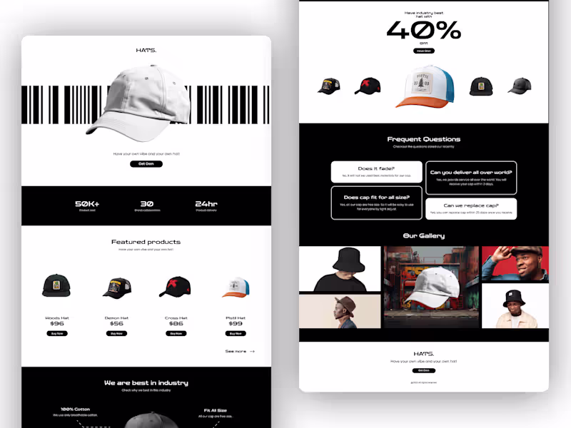Cover image for Hats Website
