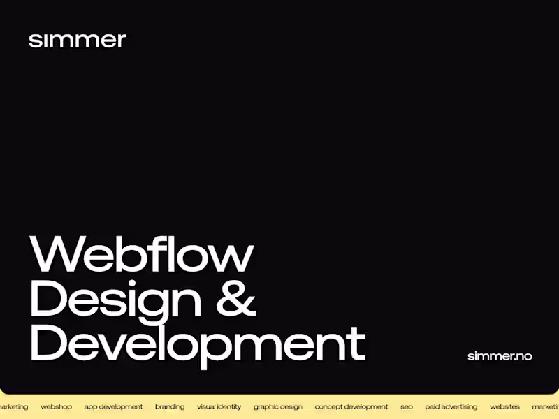 Cover image for Webflow Design & Development