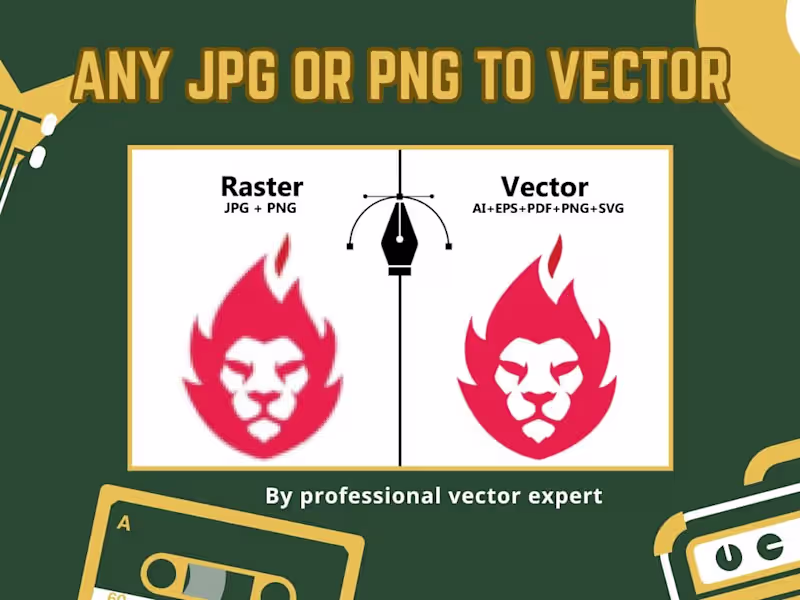 Cover image for Vector tracing and Logo design