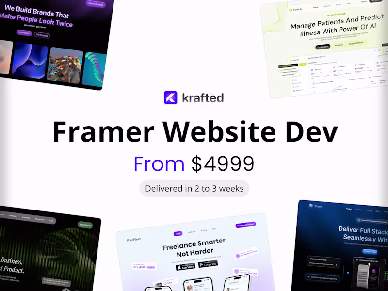 Cover image for Framer Website Design & Dev