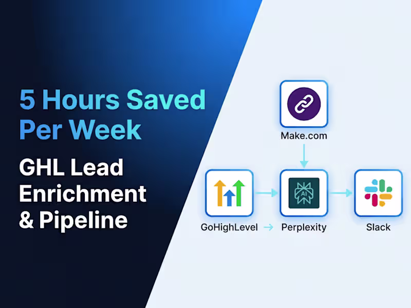 Cover image for Automated Lead Enrichment System for Sales Mentorship