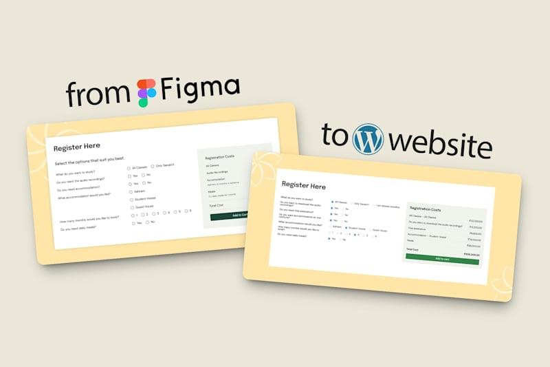 Cover image for Course Enrollment Redesign from Figma to WordPress