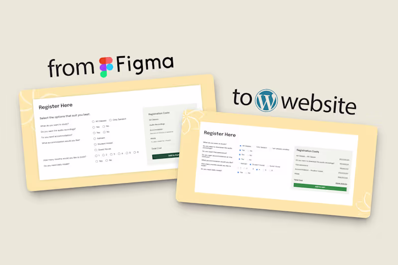 Cover image for Course Enrollment Redesign from Figma to WordPress