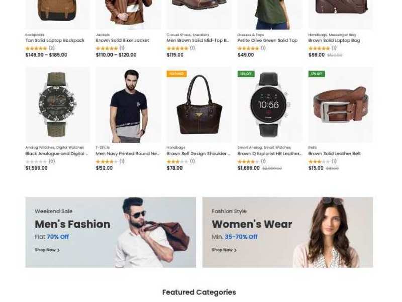 Cover image for Ecommerce website Design 