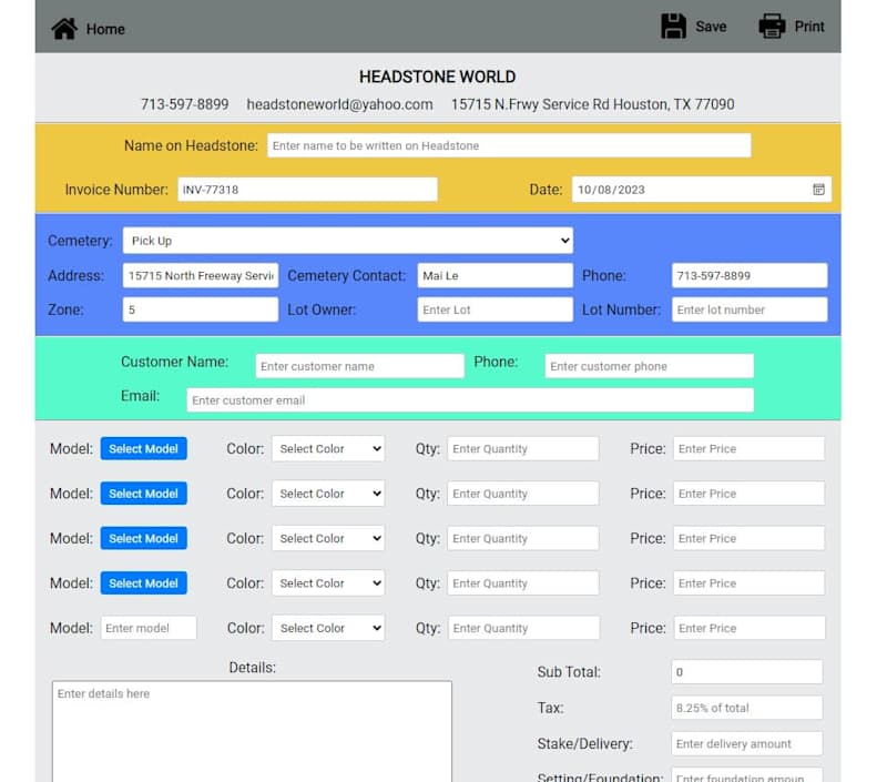 Cover image for Invoice/WorkOrder Management App