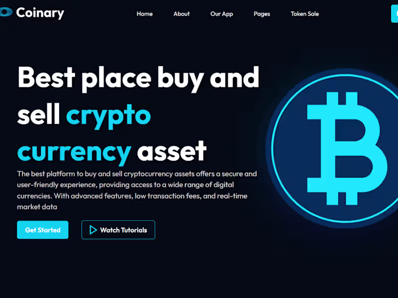 Cover image for Coinary - Best Place Buy and Sell Crypto