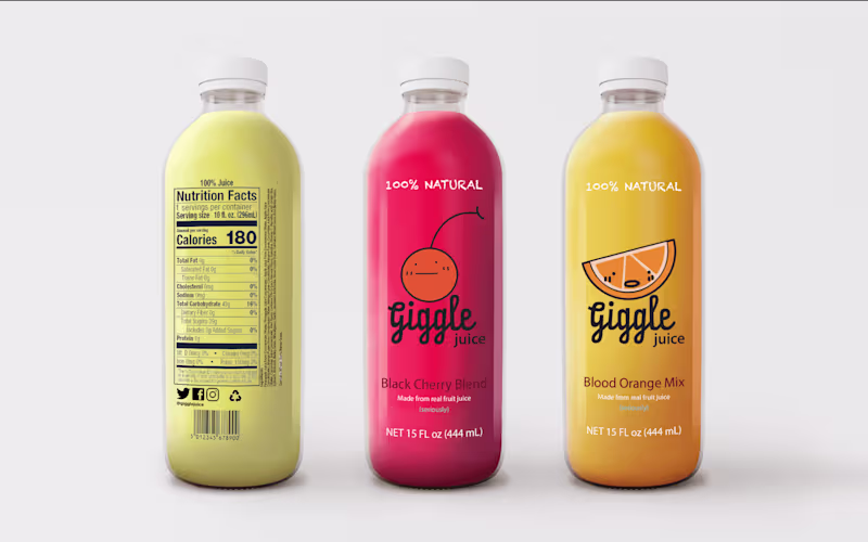 Cover image for Giggle Juice Packaging