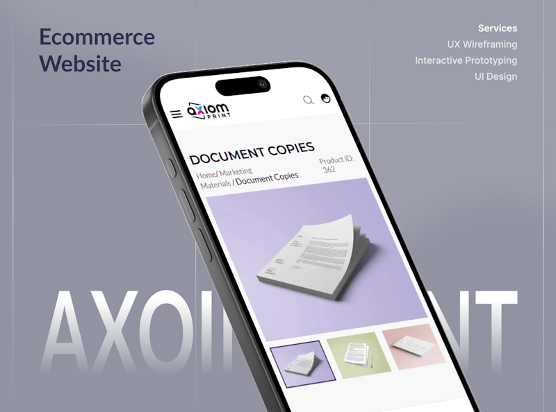 Cover image for Axiom Print E-commerce Website