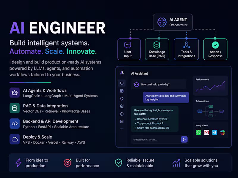 Cover image for AI Systems & Automation Engineer