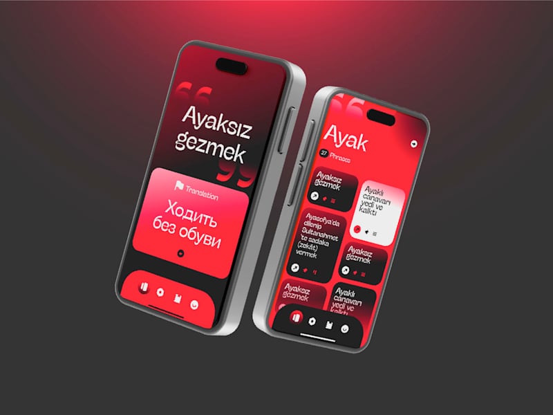 Cover image for Turkish Dictionary App Design