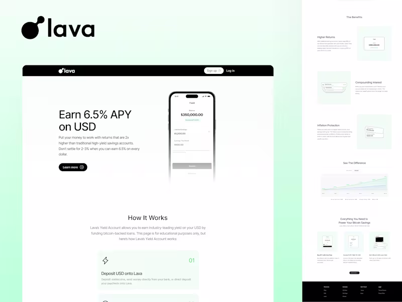 Cover image for Lava Website Development and Iteration