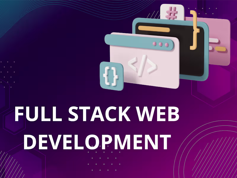 Cover image for Full Stack Web Development