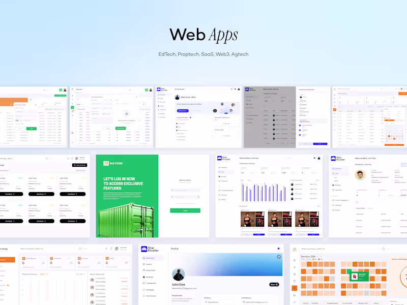 Cover image for Premium Web Apps Design For SaaS, Proptech, Fintech & Web3