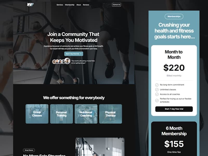Cover image for NV Fitness - Framer Landing Page
