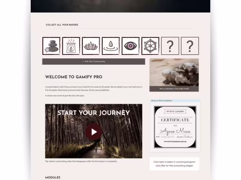 Cover image for Create Motivation Kajabi courses