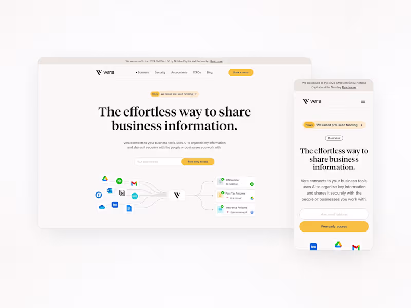 Cover image for Webflow website Rebuild for AI Accounting SaaS