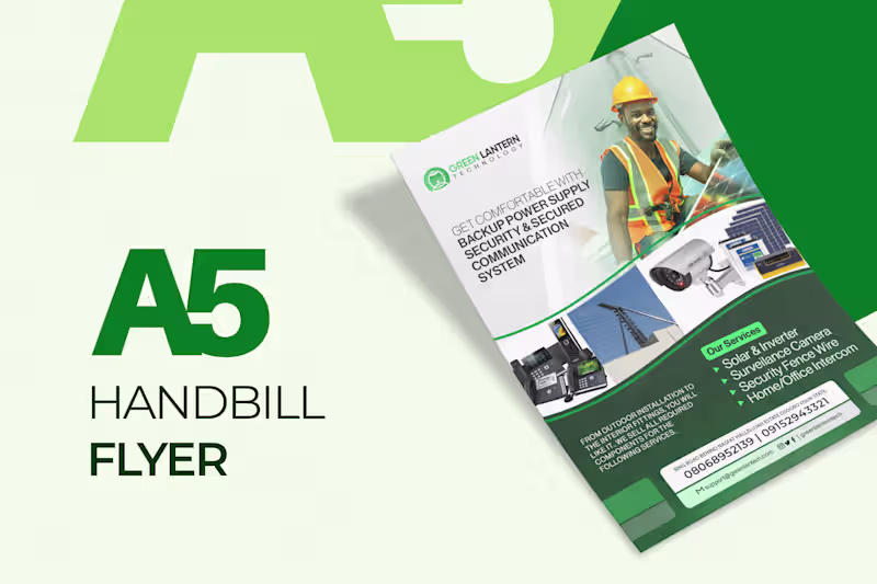 Cover image for Flyer Design, One pager, Propectus