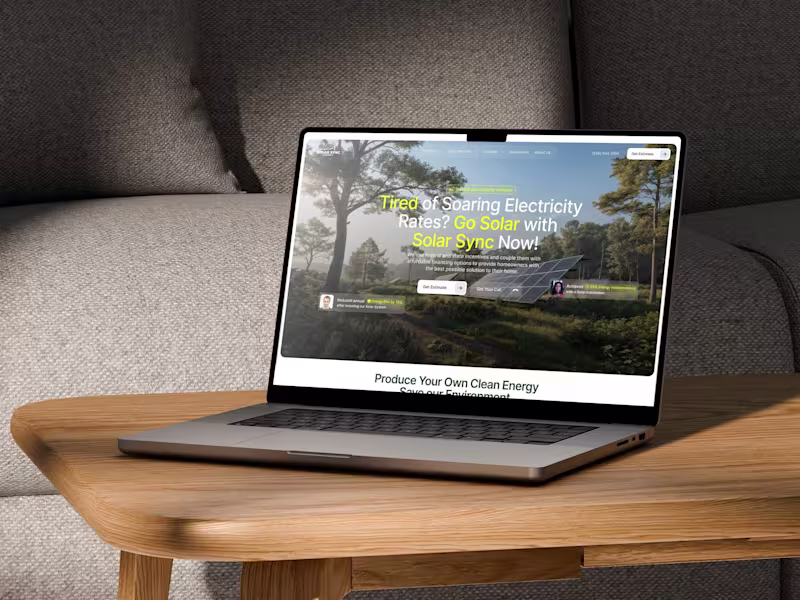 Cover image for Solar Sync Energy - Framer Design & Development