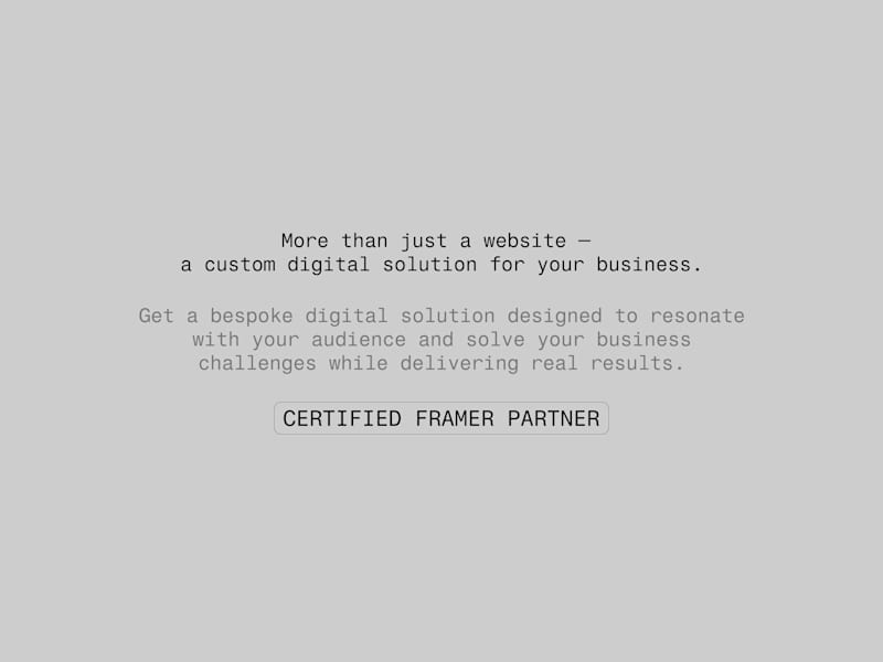 Cover image for Framer Multipage Website