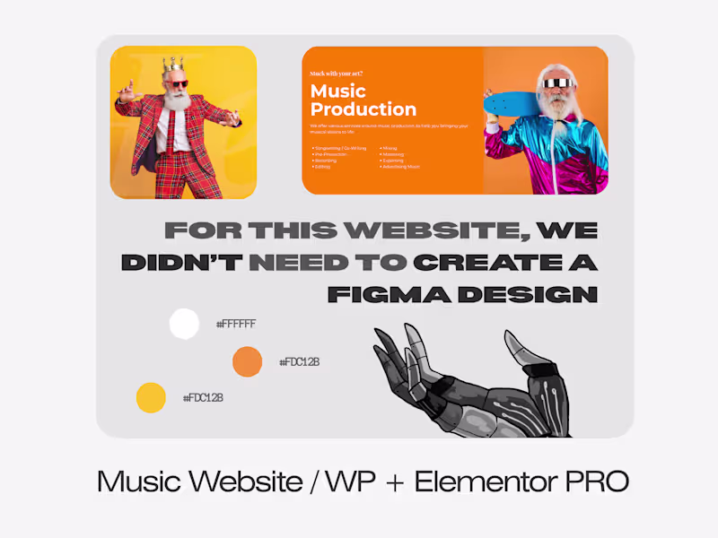Cover image for Music Website / WP + Elementor PRO