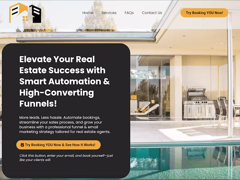 Cover image for Sales Funnel: Webpage, Calendar, Email Automation, CRM