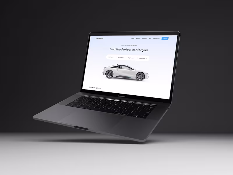 Cover image for Car Dealership - Landing page design in Figma