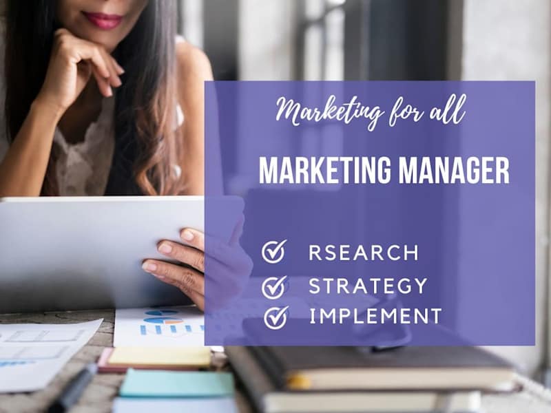 Cover image for I will be your remote marketing manager