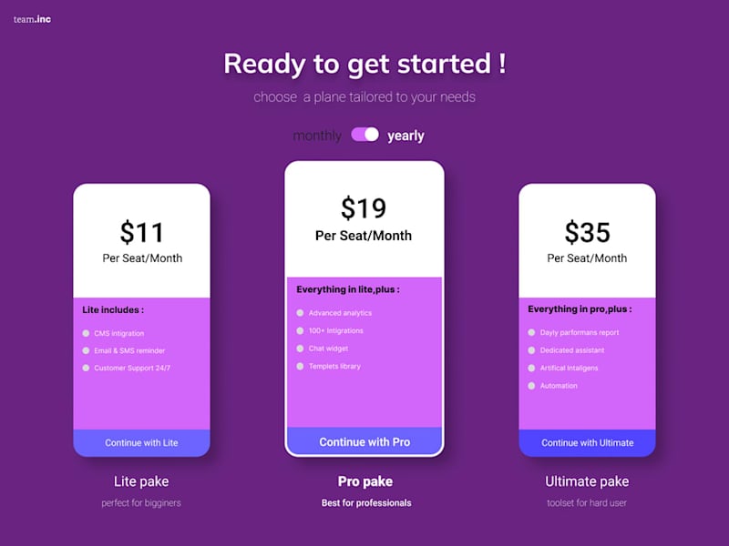 Cover image for pricing cards