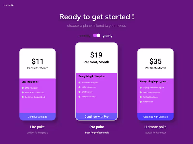 Cover image for pricing cards