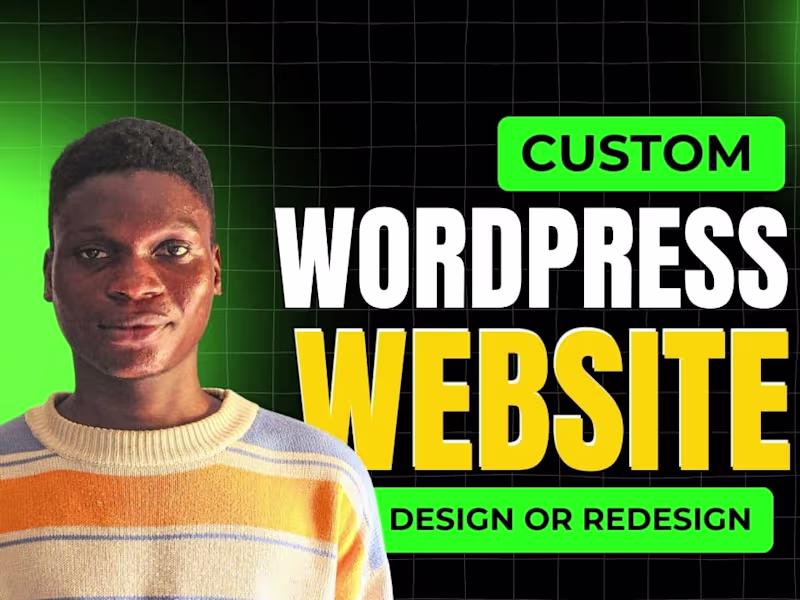 Cover image for I will design a website for your company and build your brand.