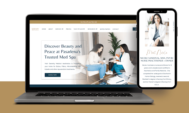 Cover image for Showit Website for Serenity Medical Aesthetics