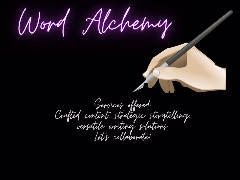 Cover image for "Crafted Narratives: Elevating Ideas, One Word at a Time"