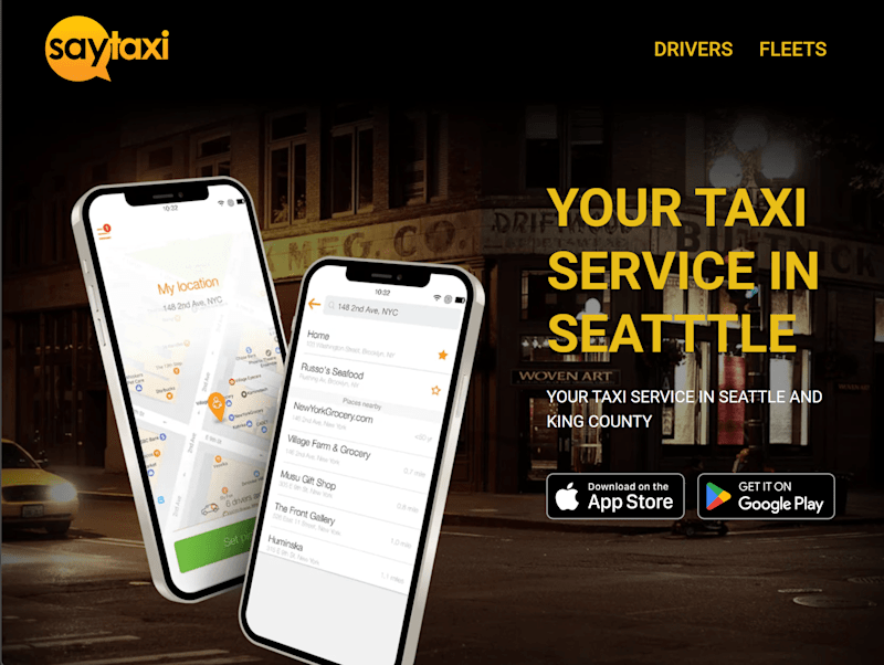Cover image for Saytaxi Seattle - Webflow Website