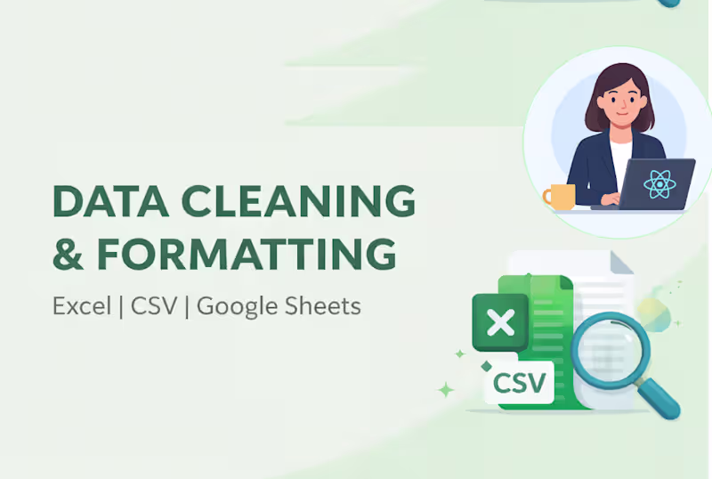 Cover image for I provide professional Data Cleaning