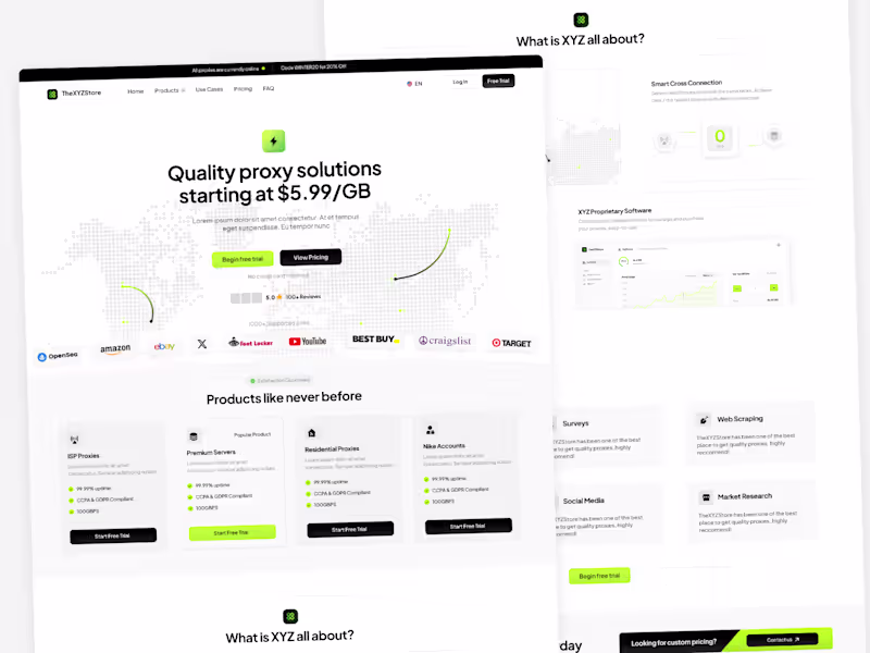 Cover image for Figma • Landing Page Design
