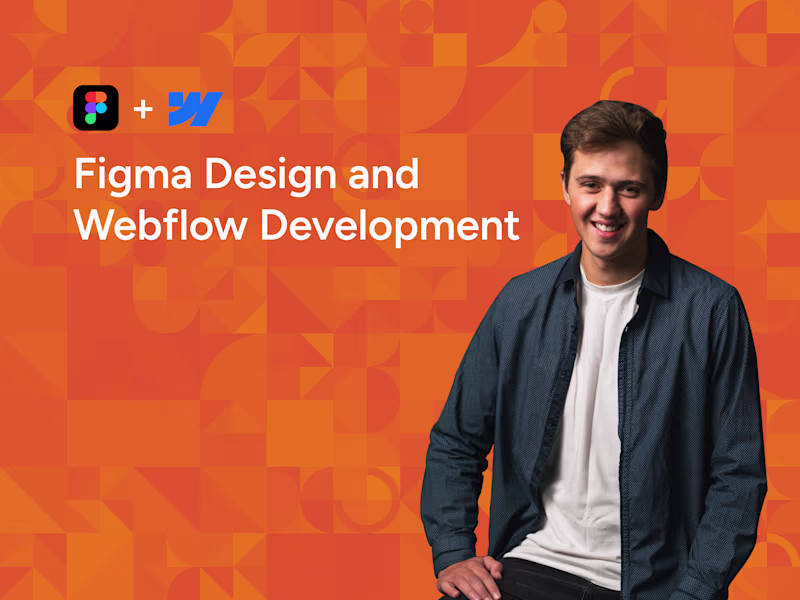 Cover image for Figma Design and Webflow Development