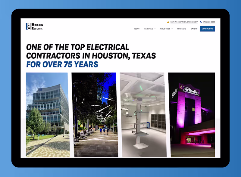 Cover image for Britain Electric: SEO Strategy, Web Design & Webflow Development