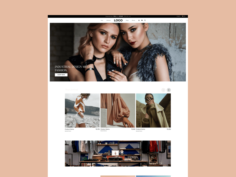 Cover image for UI/UX Design for Clothing Shopify Theme