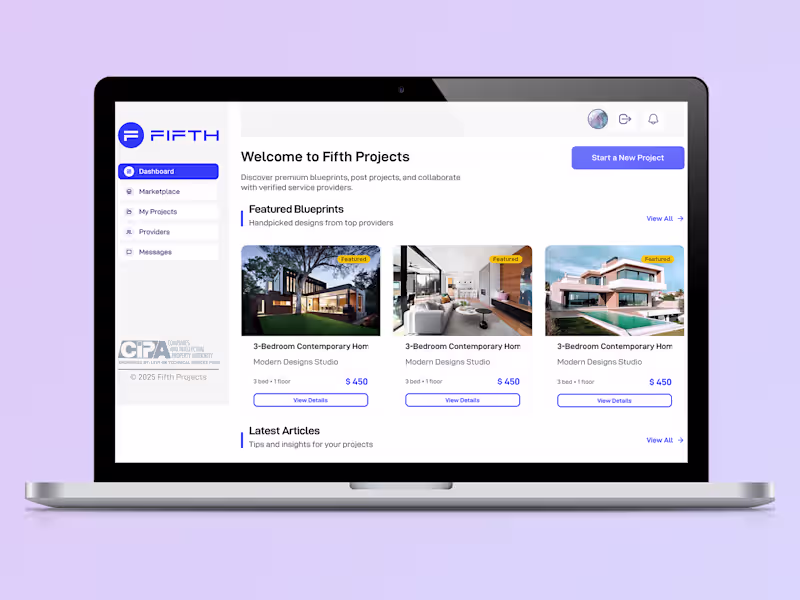 Cover image for Marketplace Web Application for House Blueprints