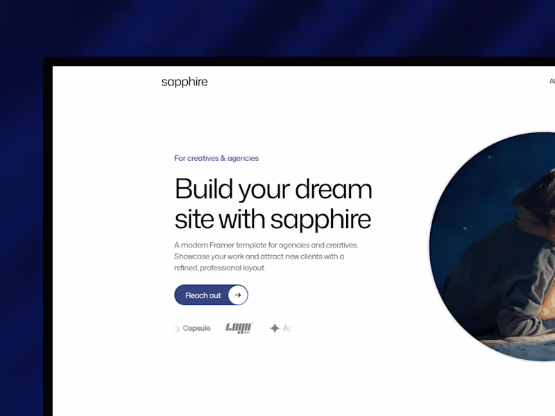 Cover image for Sapphire - Agency Template