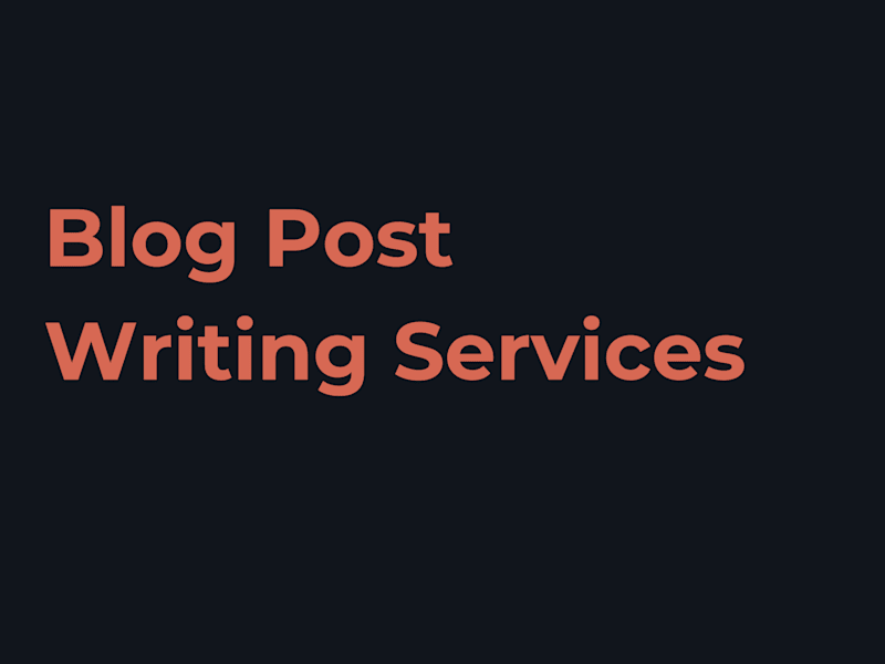 Cover image for Blog Post Writing Services
