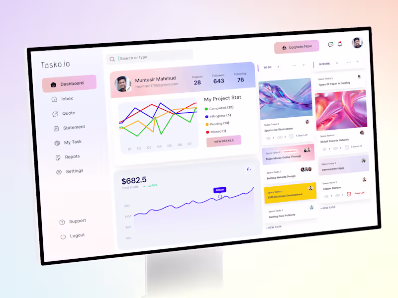 Cover image for Task Management Interface Design