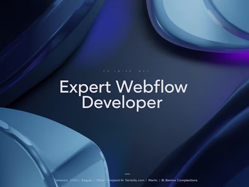 Cover image for Expert Webflow Developer