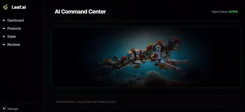 Cover image for AI Command Canter Dashboard with