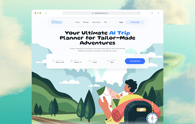 Cover image for Trip Planner Landing Page