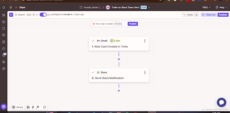Cover image for Trello-to-Slack Team Alert – Instant Notifications