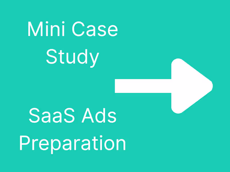 Cover image for SaaS Ads Preparation for Founder-Led Business
